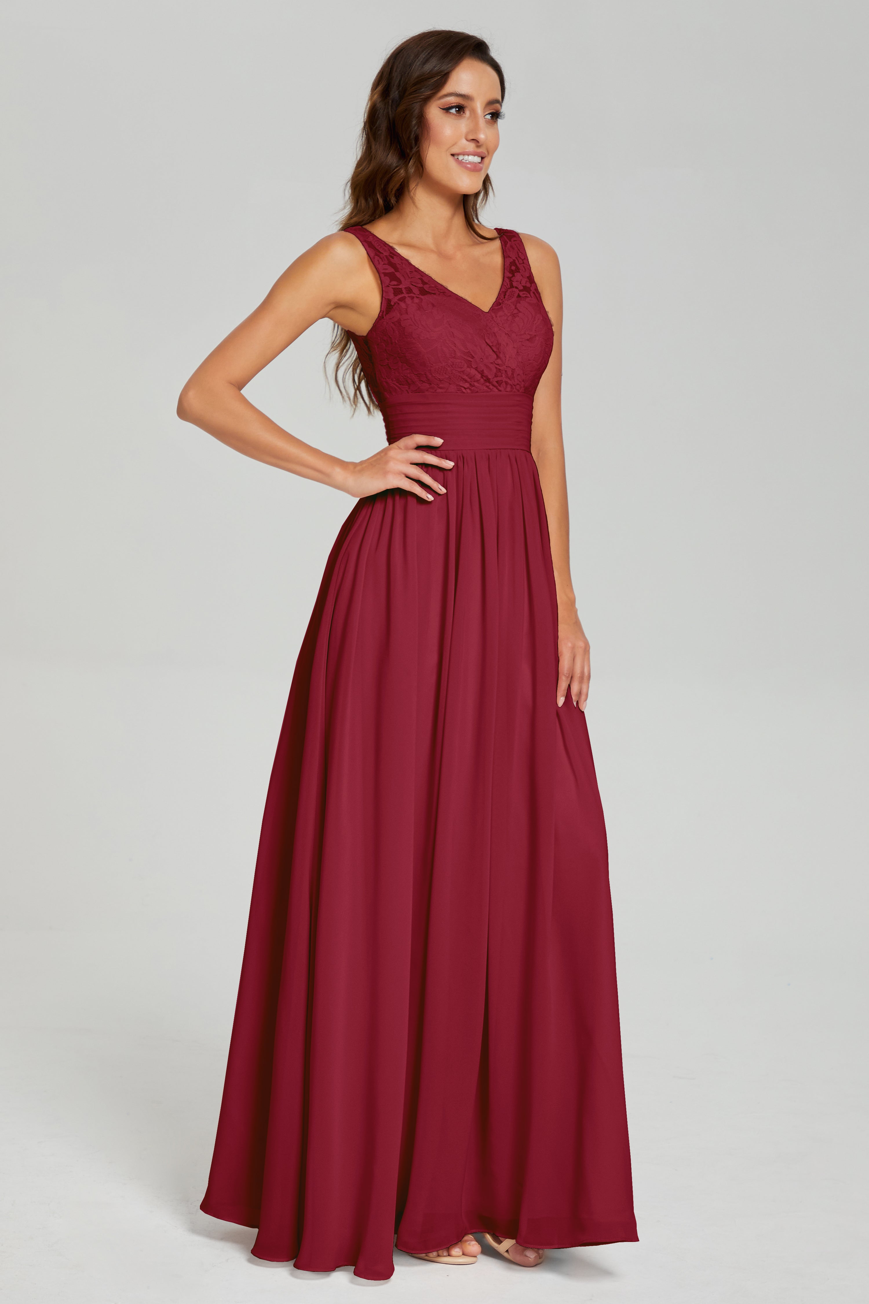 A-line Sleeveless Chiffon Prom Dresses