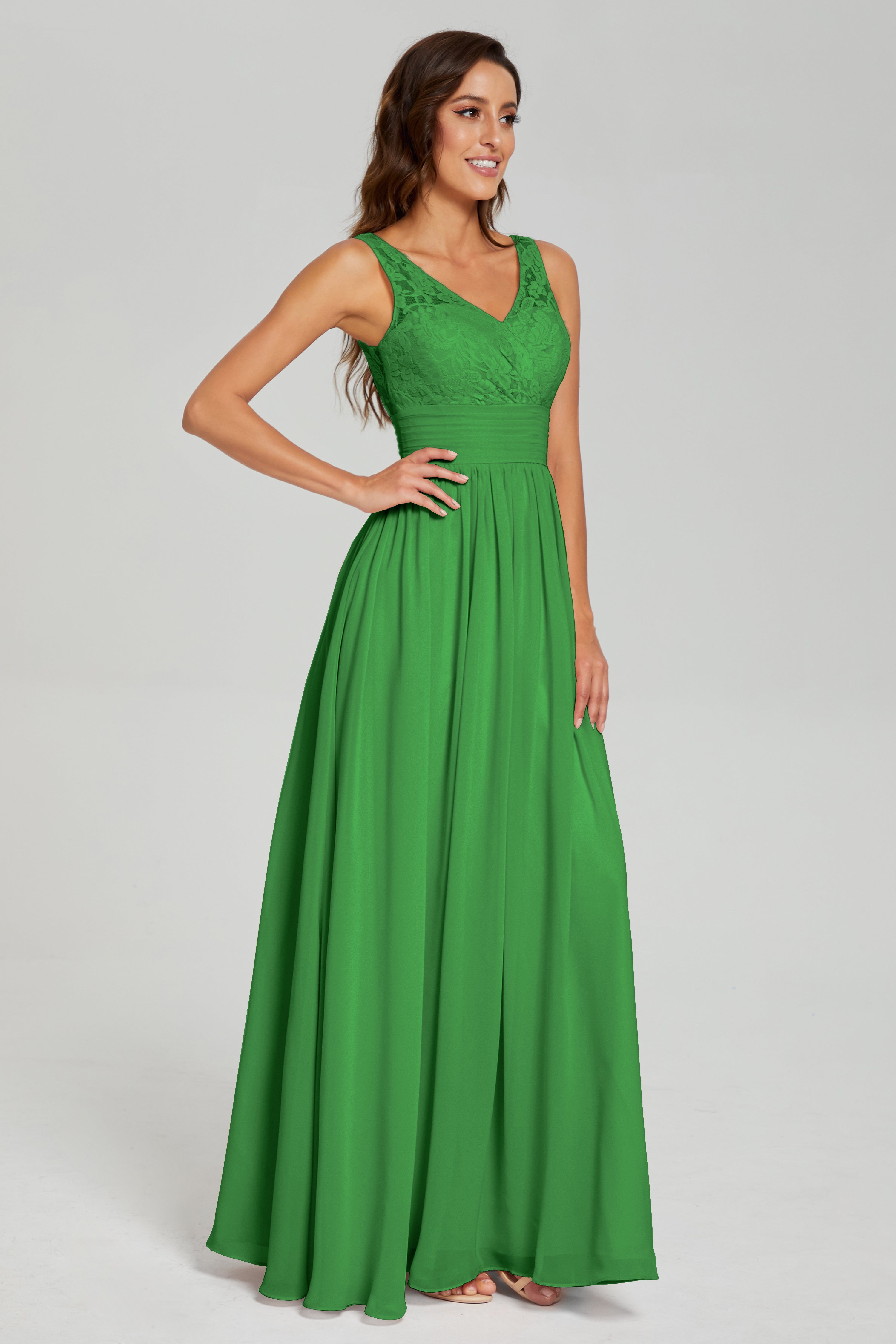 A-line Sleeveless Chiffon Prom Dresses