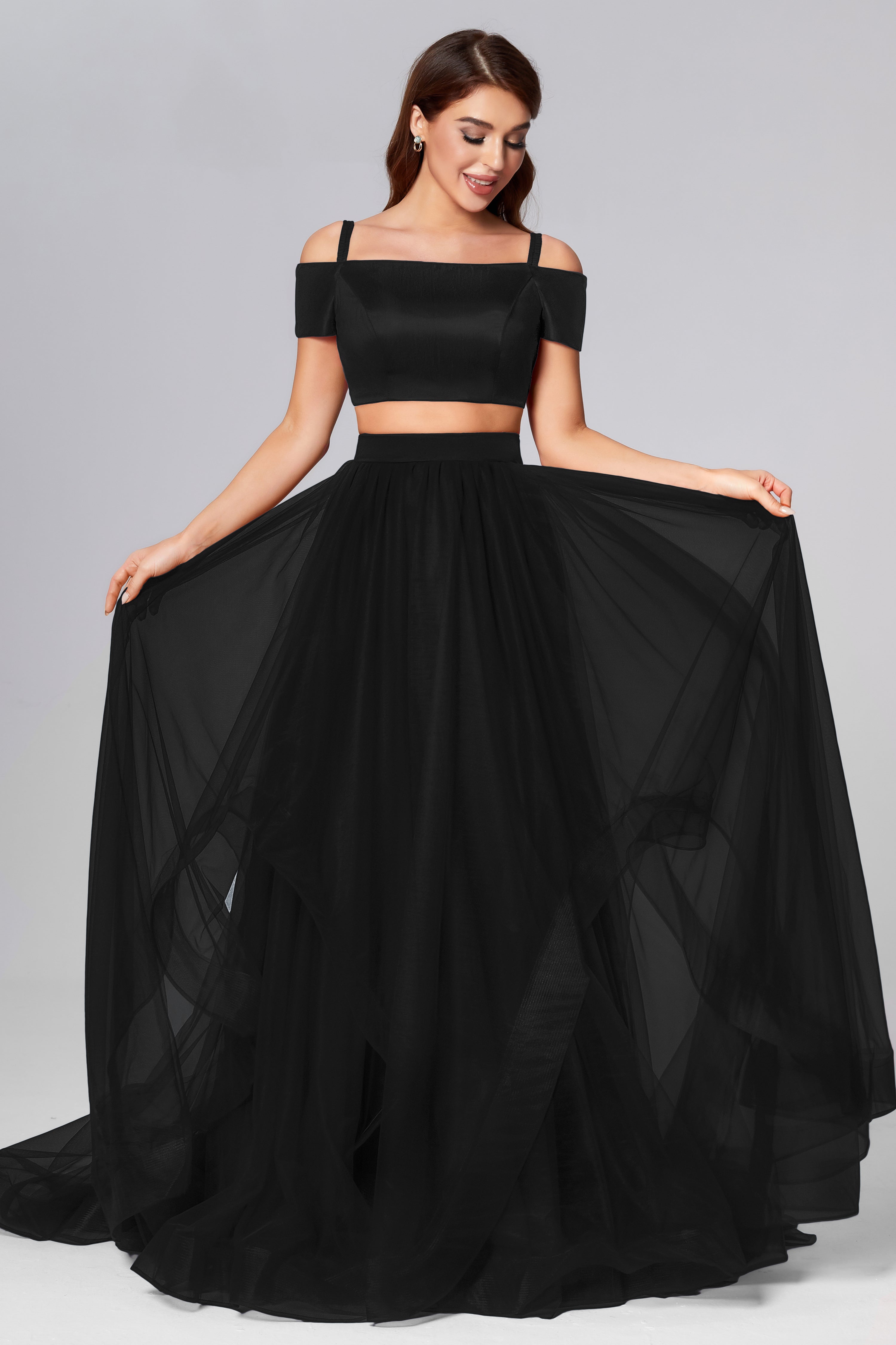 2-Piece Off the Shoulder Prom Dresses