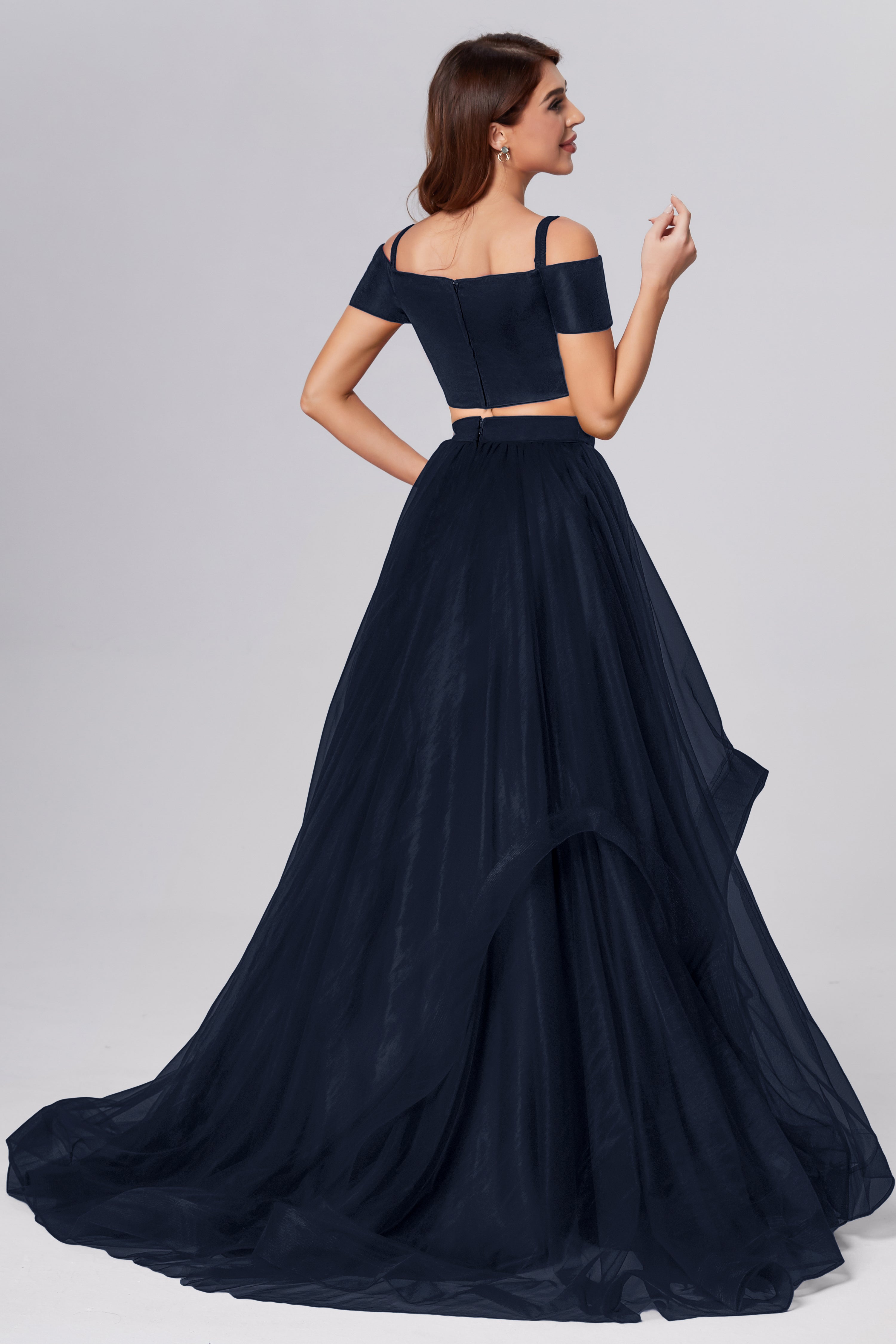 2-Piece Off the Shoulder Prom Dresses