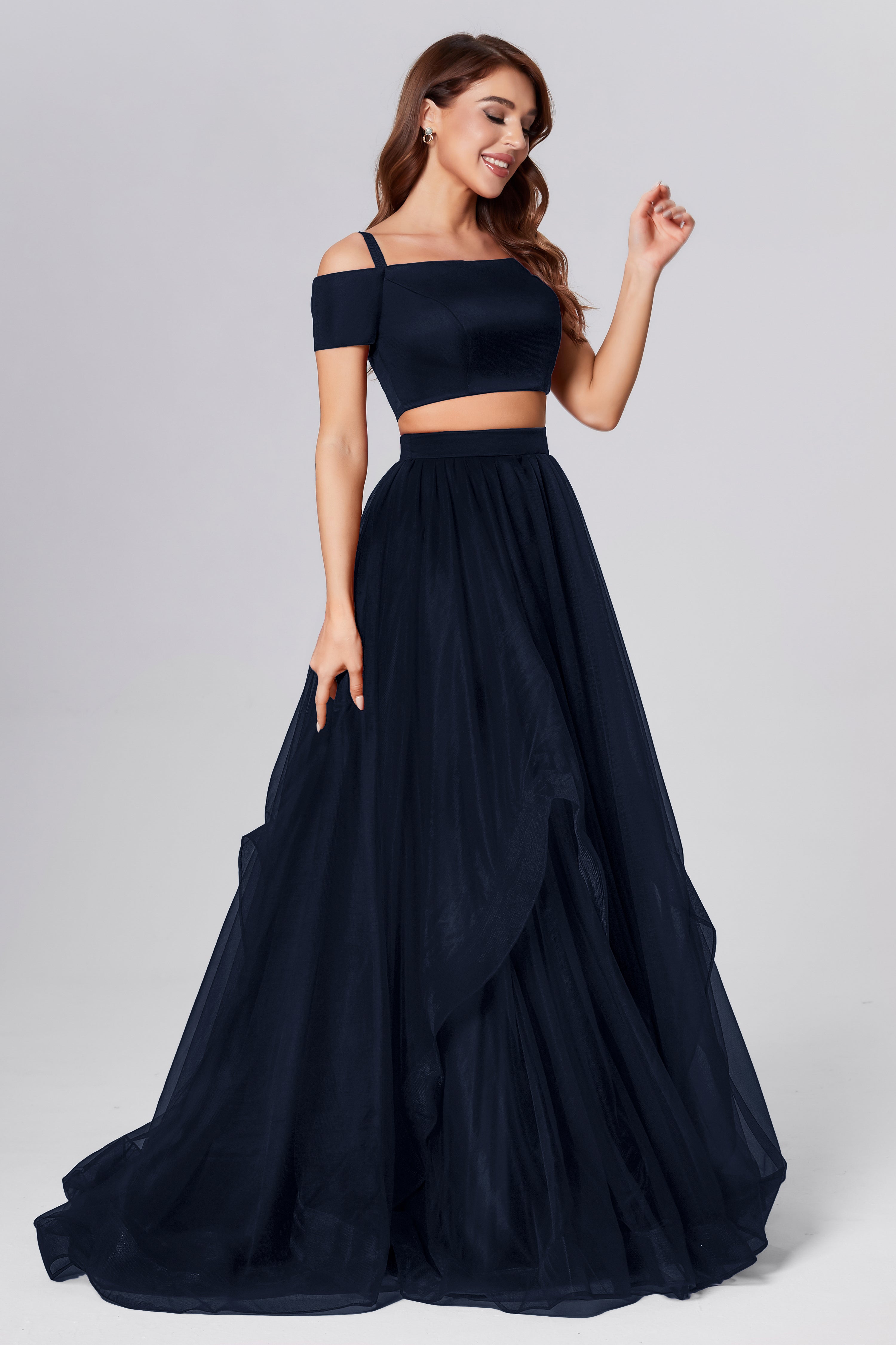 2-Piece Off the Shoulder Prom Dresses