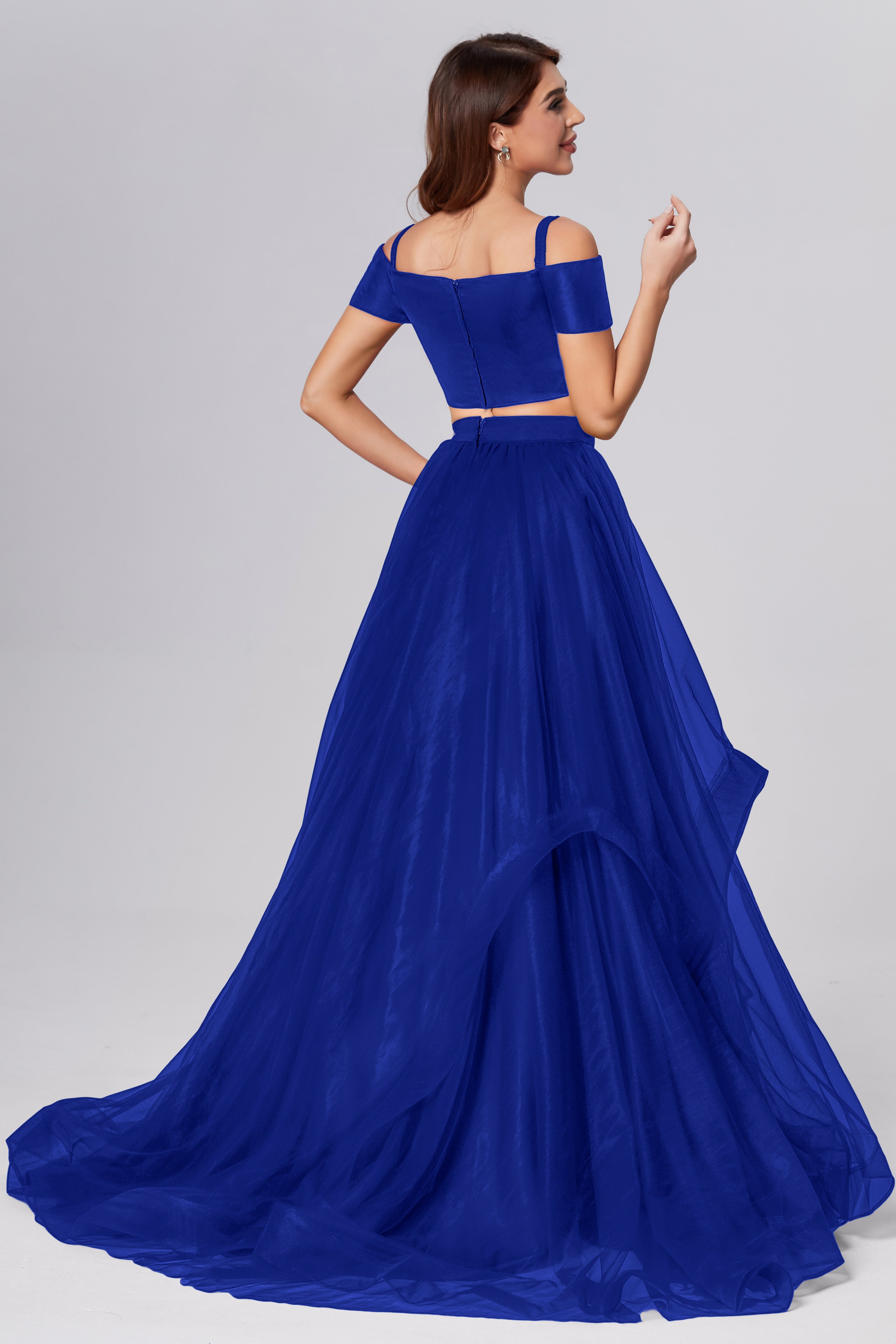 2-Piece Off the Shoulder Prom Dresses