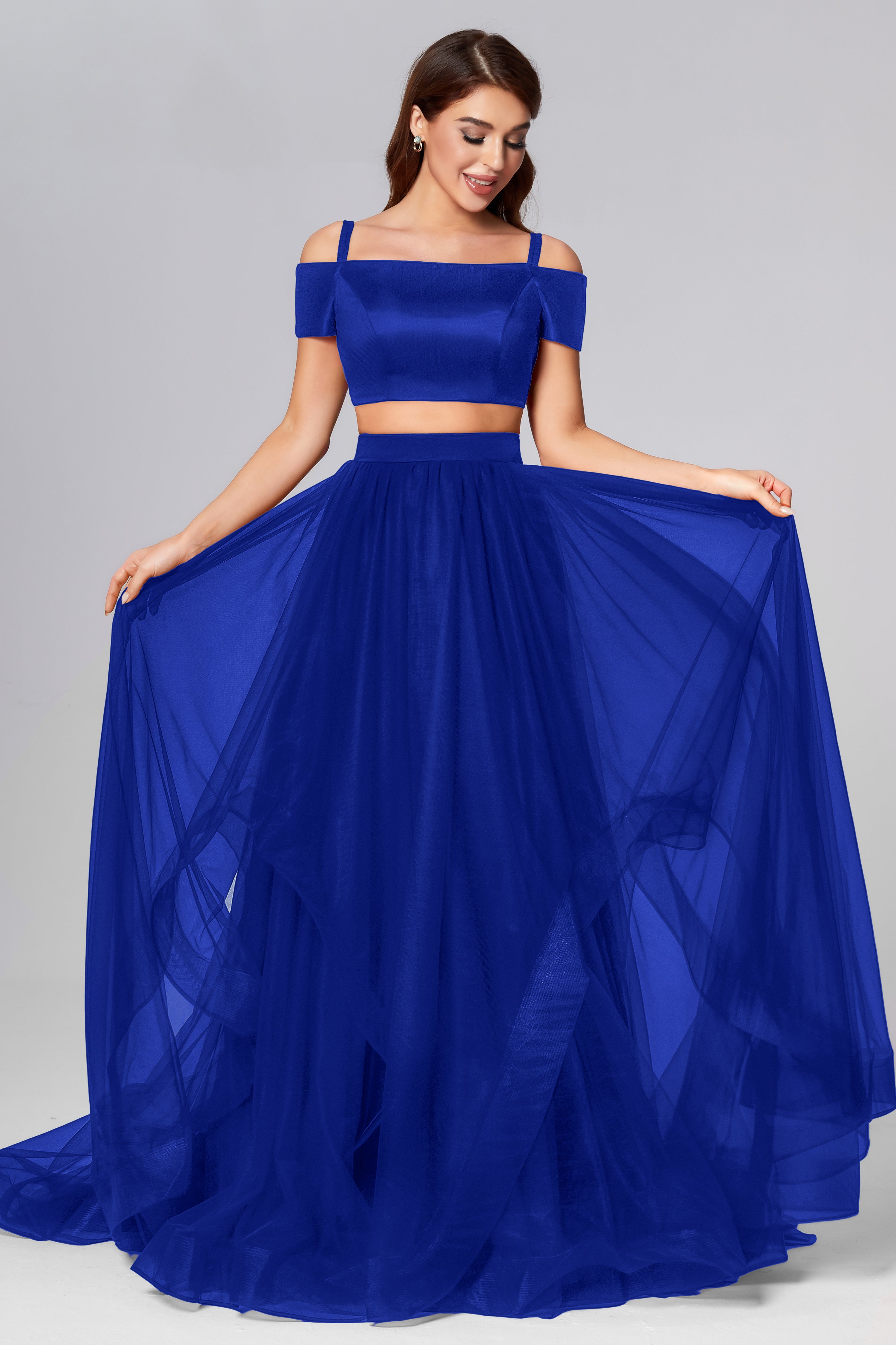 2-Piece Off the Shoulder Prom Dresses