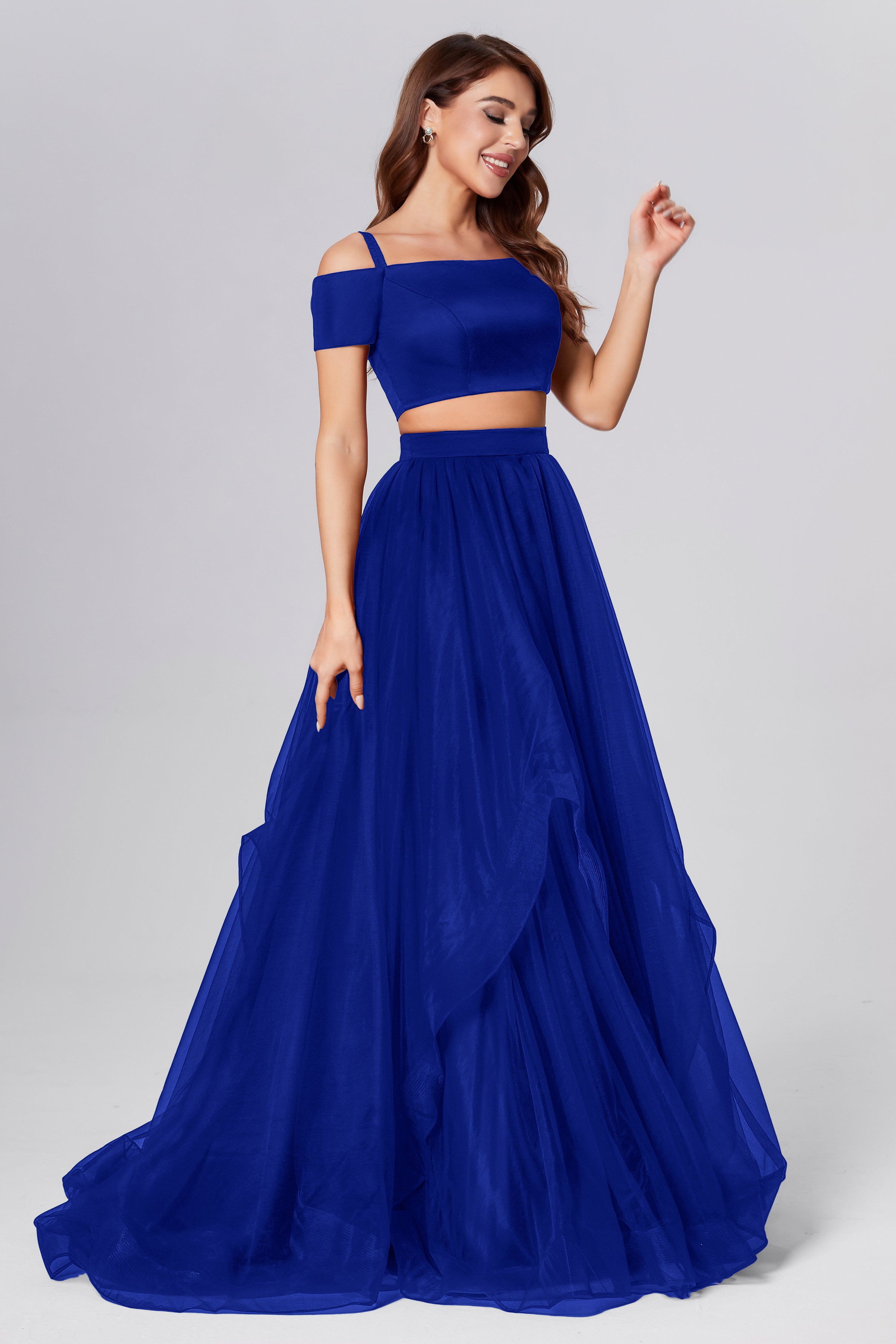 2-Piece Off the Shoulder Prom Dresses