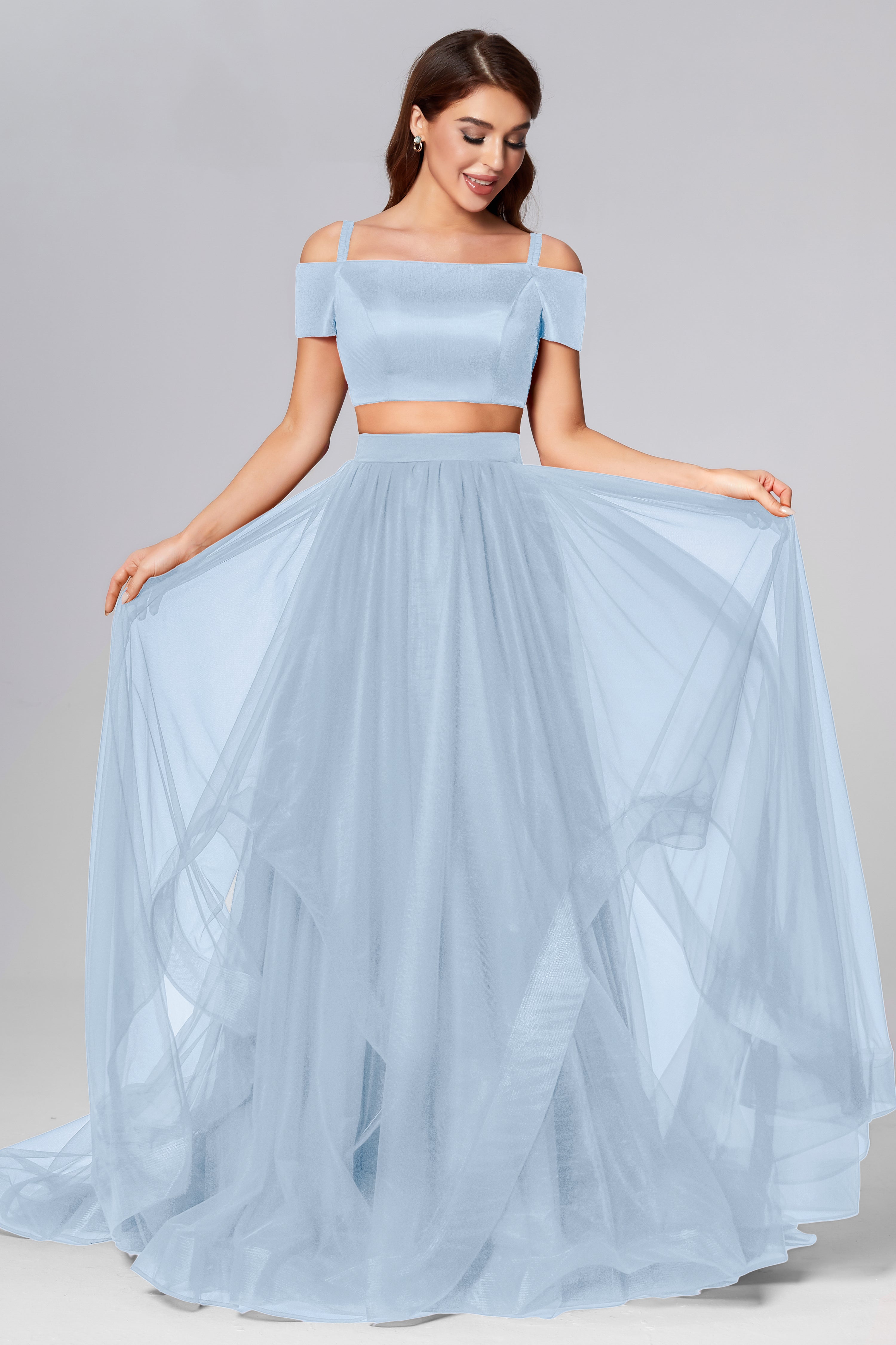 2-Piece Off the Shoulder Prom Dresses