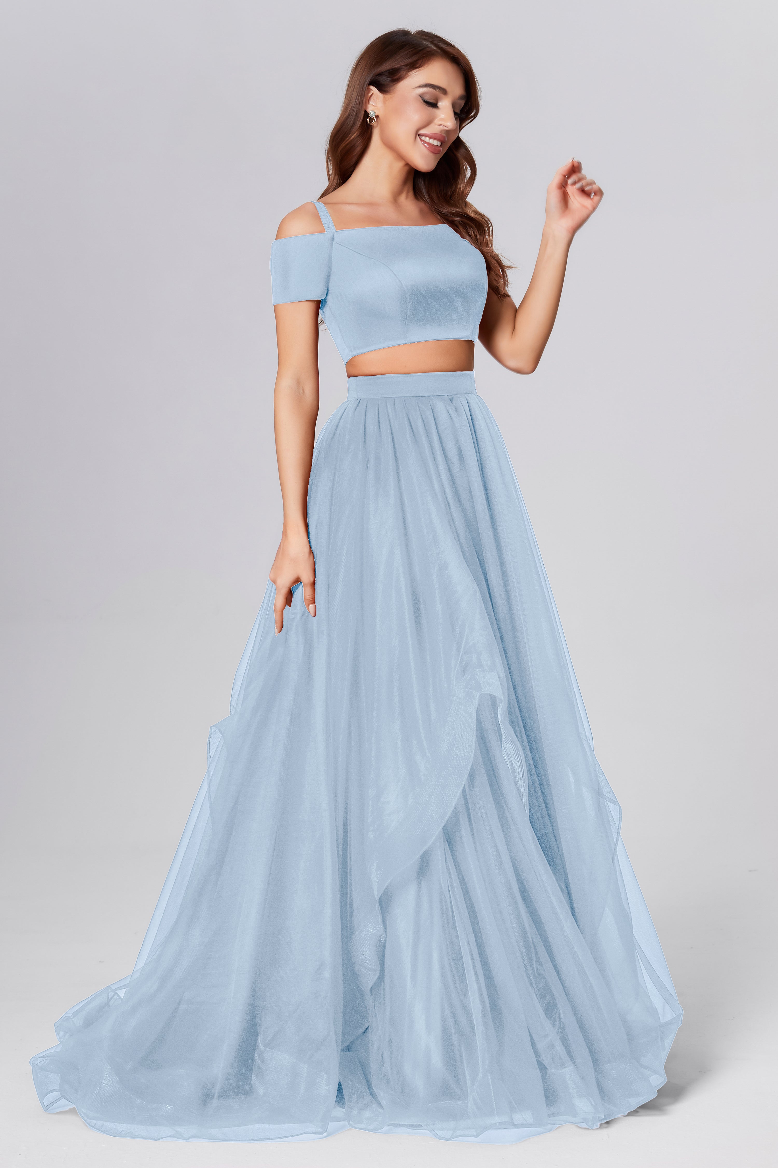 2-Piece Off the Shoulder Prom Dresses